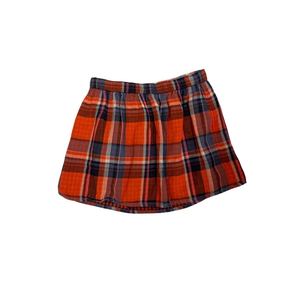 Old Navy Plaid Red Skirt Size 6-7
